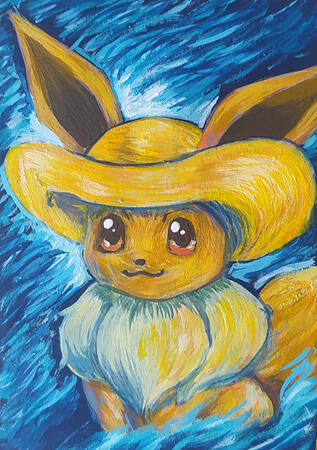 Eevee Van Gogh style Eevee Van Gogh style