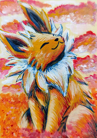 Jolteon Van Gogh style