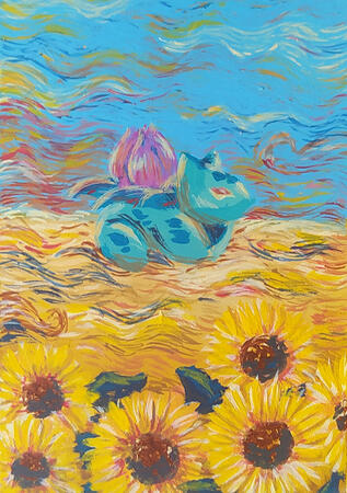 Ivysaur Van Gogh style Ivysaur Van Gogh style
