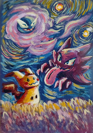 Ghost type Van gogh style Ghost type Van gogh style